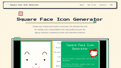 square face icon generator