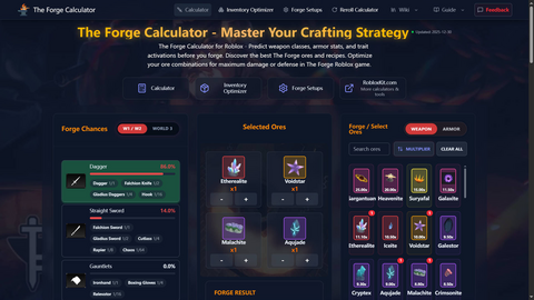 The Forge Calculator