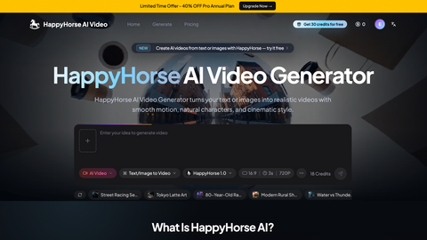 HappyHorse AI Video