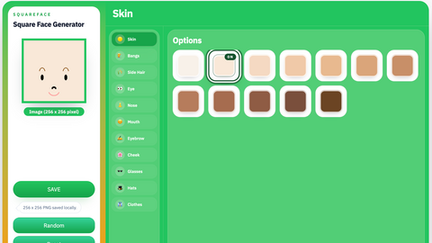 Square Face Generator