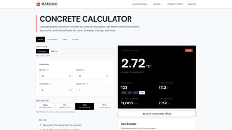 SlabCalc