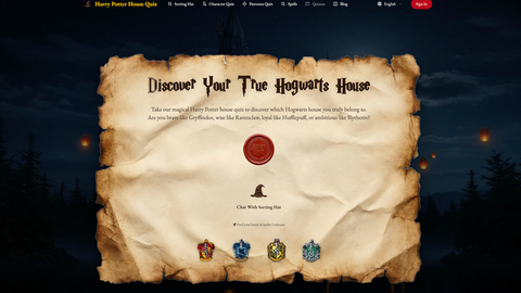 Harry Potter House Quiz ORG