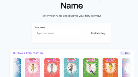 rainbow magic fairy name