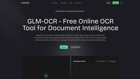 GLM-OCR Online OCR Tool