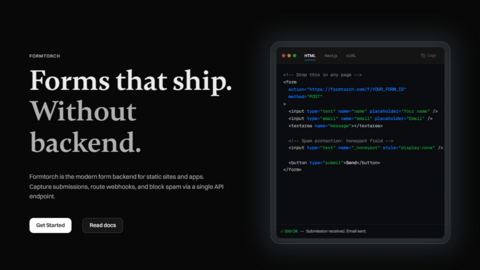 Formtorch form backend
