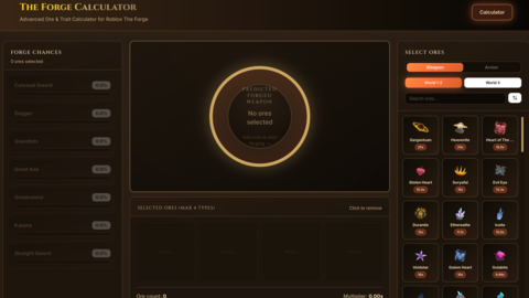 The Forge Calculator
