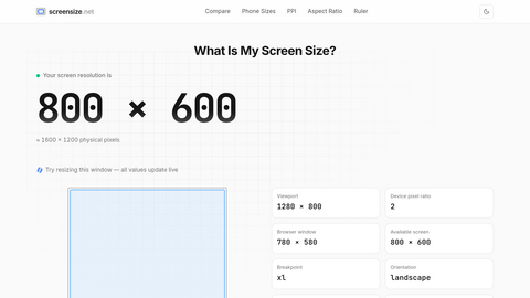ScreenSize.net