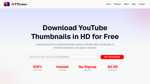 YouTube Thumbnail Downloader