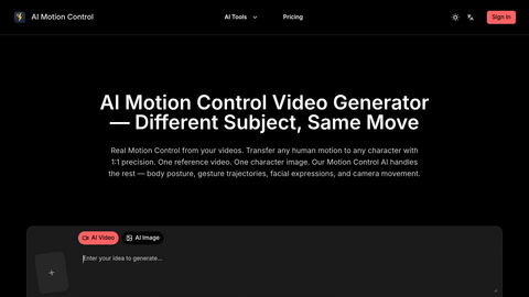 AI Motion Control