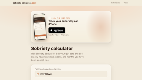 Sobriety Calculator