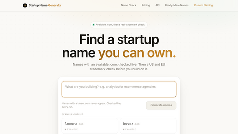 Startup Name Generator