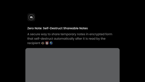 Zero Note
