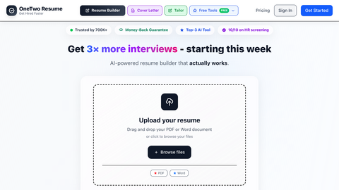 OneTwo Resume
