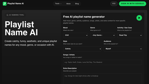 Playlist Name Generator