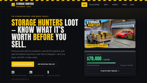 Storage Hunters Roblox