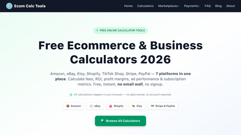 Ecom Calc Tools