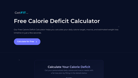 Calorie Deficit Calculator