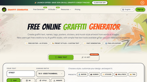 AI Graffiti Generator