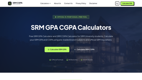 SRM CGPA GPA Calculator