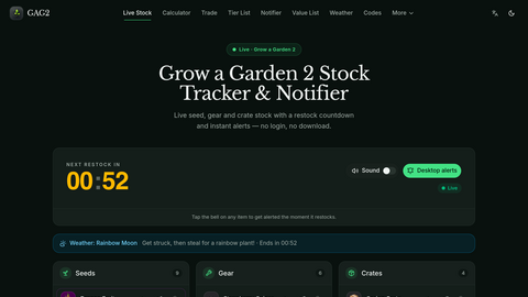 Grow a Garden 2 Stock